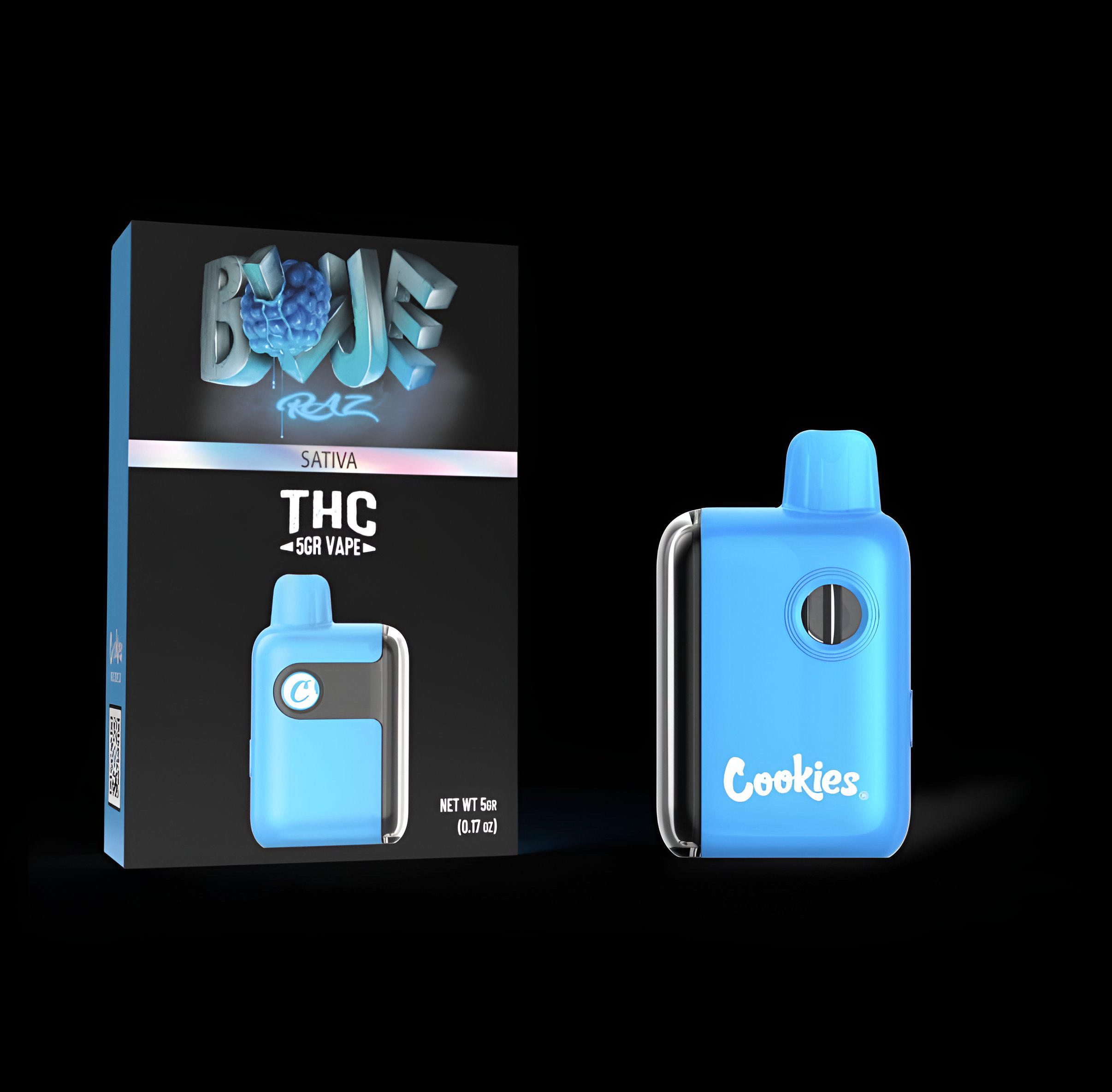 Cookies THCA Blend Disposable Vape (5g) Blue Razz - Sativa