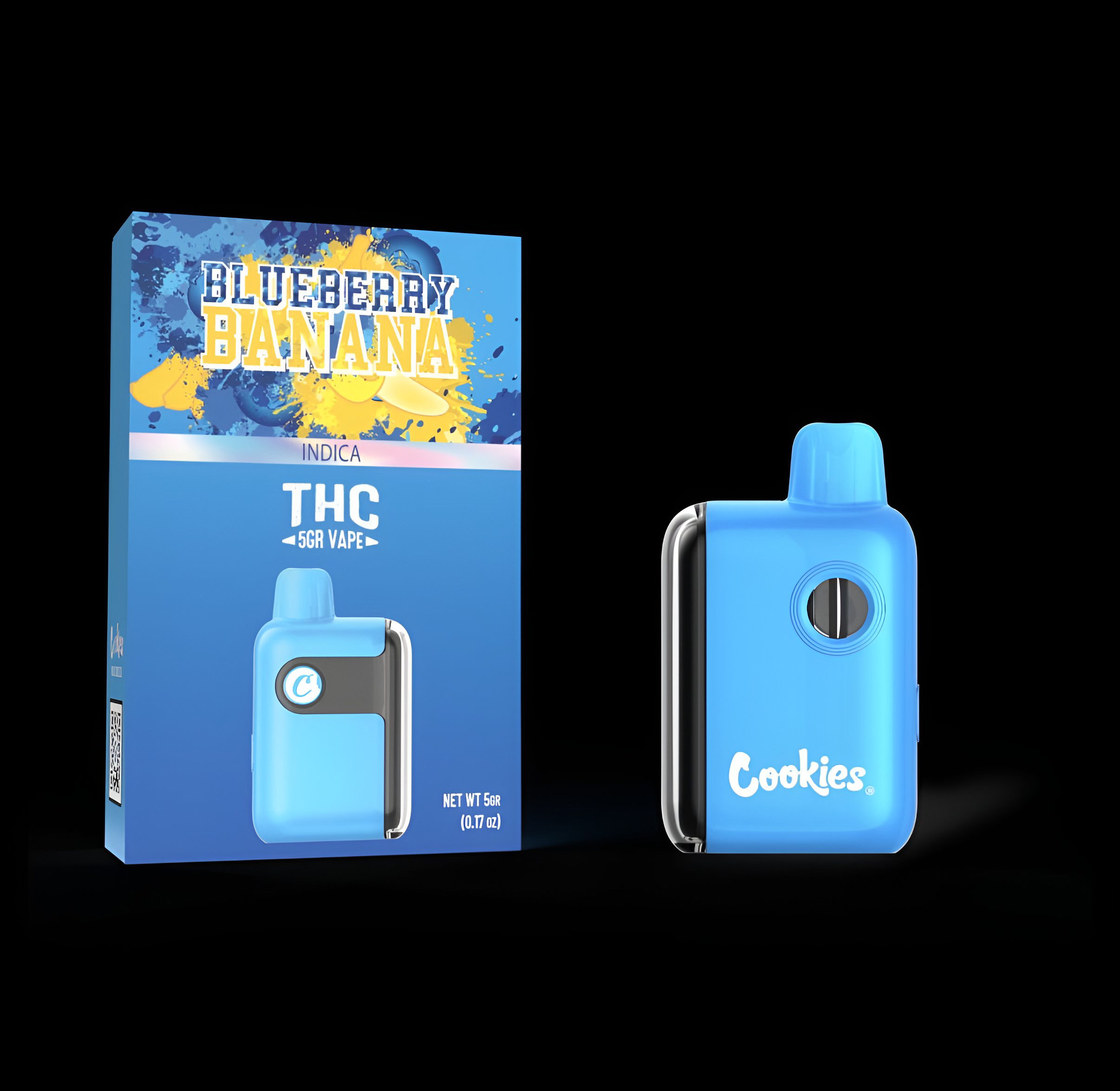 Cookies THCA Blend Disposable Vape (5g) Blueberry Banana - Indica