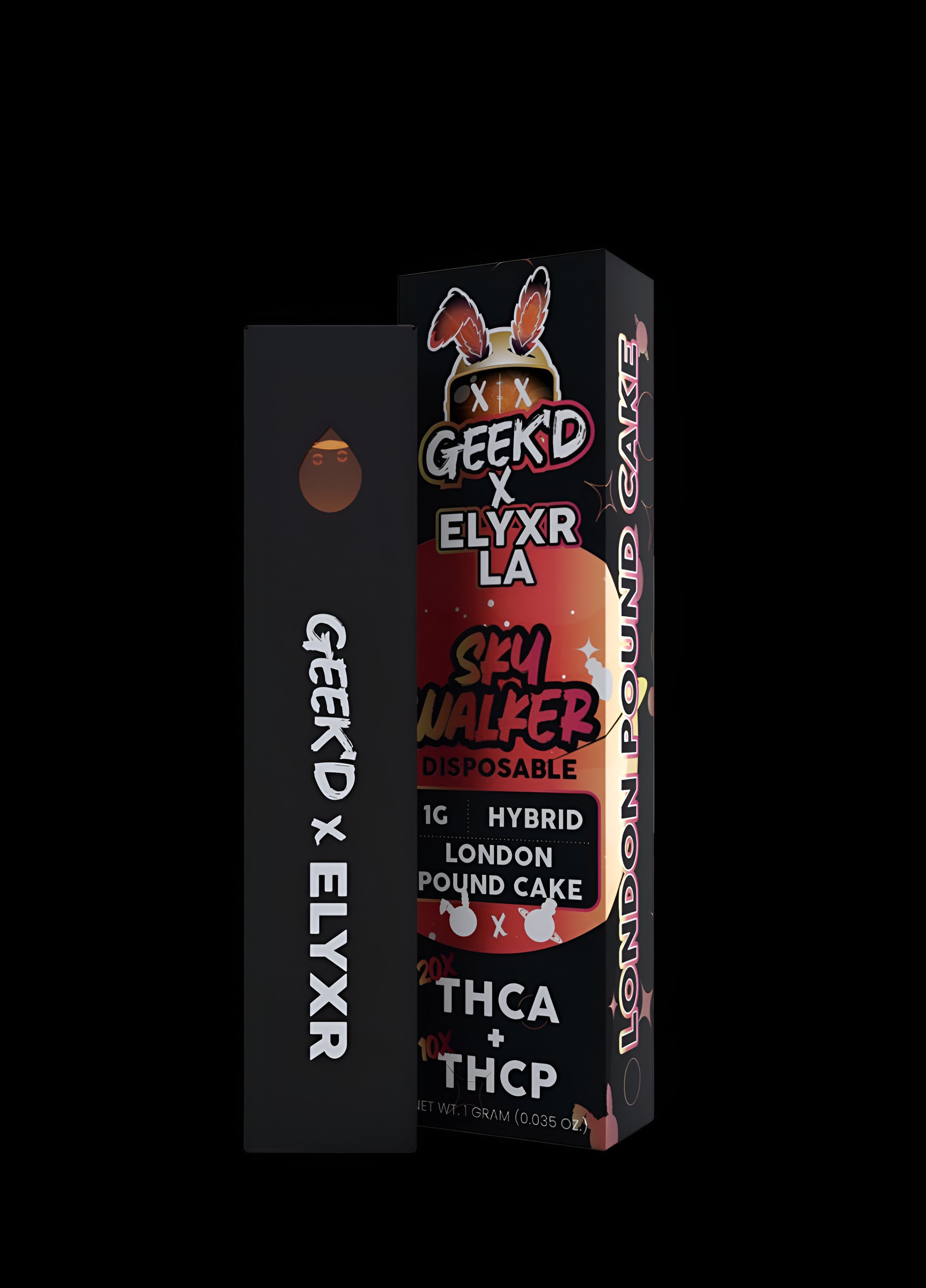 Geek’d x Elyxr – London Pound Cake – 1g THCA + THCP